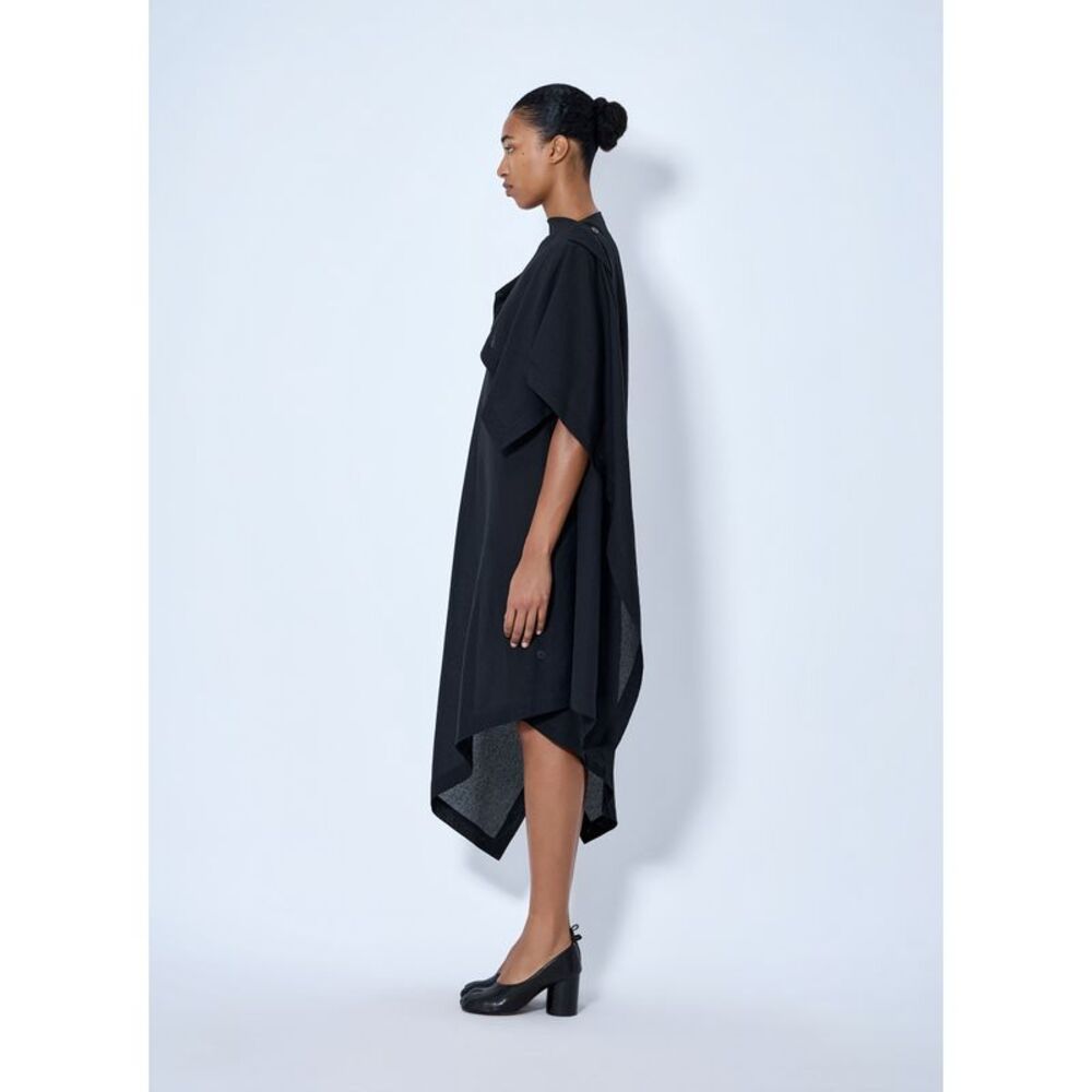 Issey Miyake Women All Squares Asymmetric Draped Midi Dress - Picture 3 of 6